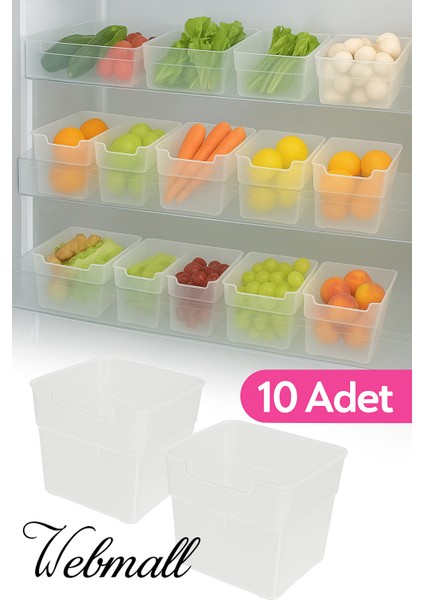 10 Adet Buzdolabı Kapak Içi Düzenleyici Organizer | Buzdolabı Içi Düzenleyici ve Banyo Organizer fiyatları