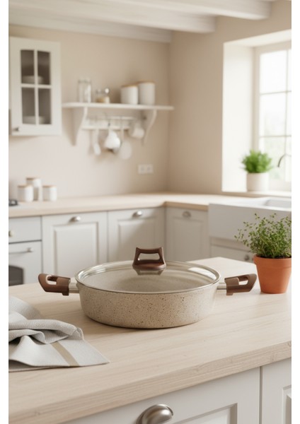 Marcel 13 Parça Granit Tencere Seti Krem modelleri