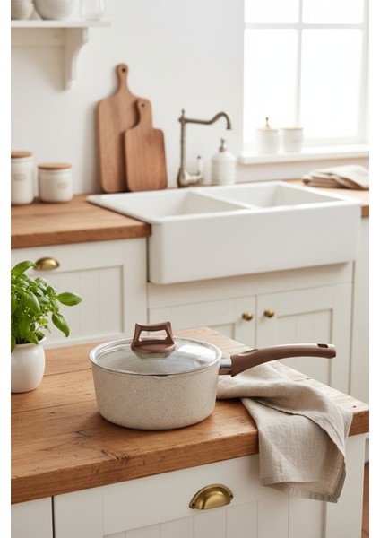 Marcel 13 Parça Granit Tencere Seti Krem indirimleri