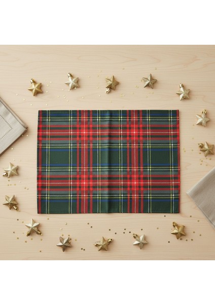 2 Adet Amerikan Servis,yılbaşı Temalı Amerikan Servis,yıkanablir Supla 32X42 cm