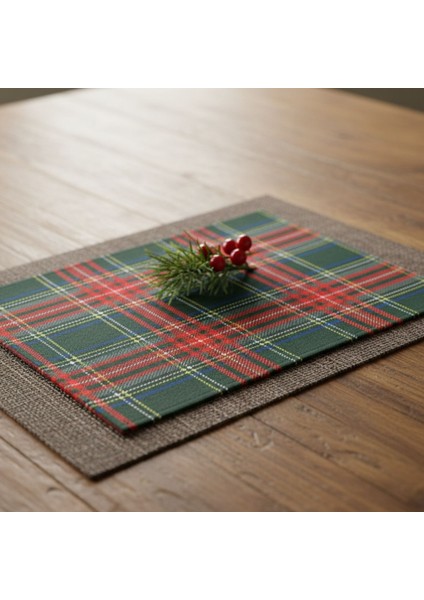 2 Adet Amerikan Servis,yılbaşı Temalı Amerikan Servis,yıkanablir Supla 32X42 cm