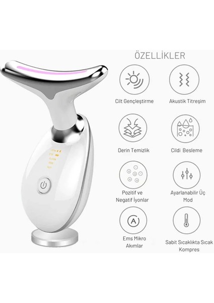 Yüz ve Boyun Kırşıklık Giderici Ems Güzellik Cihazı ( Gıdık,sarkma,kırışıklık) - Lisinya fırsatları