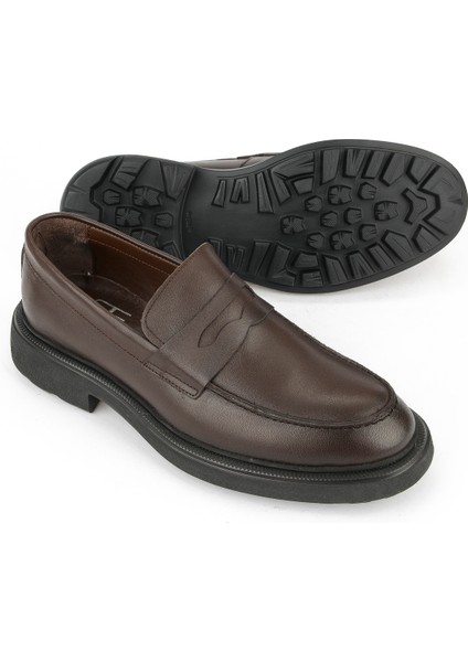 , Erkek Hakiki Deri Ayakkabı 1531007Z4206 Kahve fırsatları