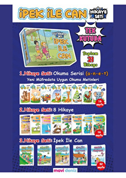 1. Sınıflar Için Ipek Ile Can 3'lü Hikaye Seti fiyatları