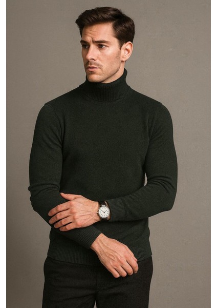 Erkek Tam Balıkçı Yaka Triko Kazak