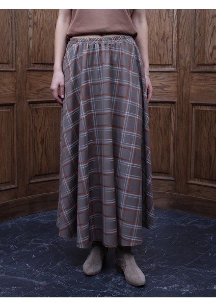 Kadın Ekose Kloş Etek fiyatları