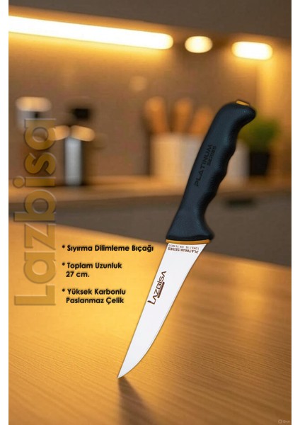 Platinum Serisi Mutfak Bıçak Seti Et Ekmek Sebze Salata Şef Bıçağı 3 Lü Set Hds-56 fırsatları