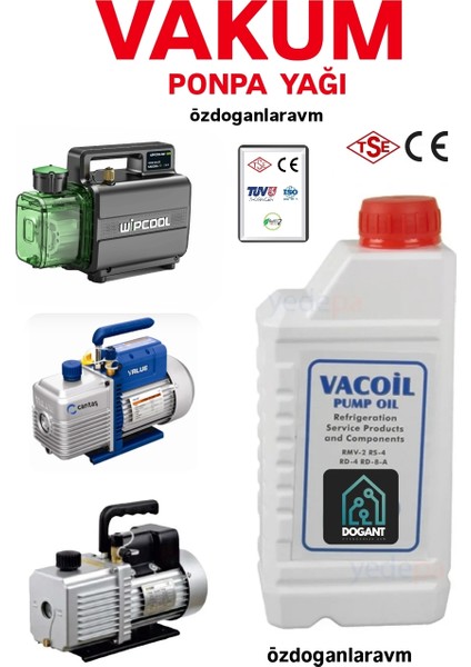 Vakum Pompası Yağı 1 Lt, Oil