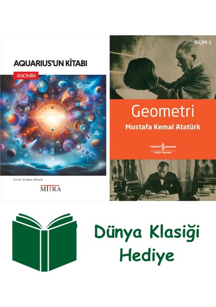 Aquarius’un Kitabı + Geometri + Dünya Klasiği Hediye