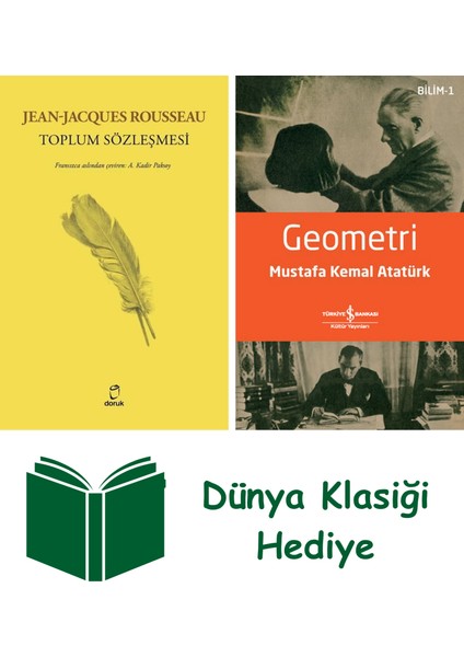 Toplum Sözleşmesi + Geometri + Dünya Klasiği Hediye