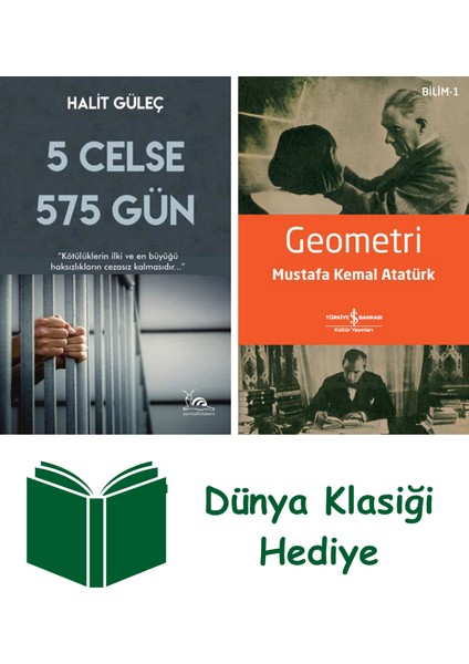 5 Celse 575 Gün + Geometri + Dünya Klasiği Hediye
