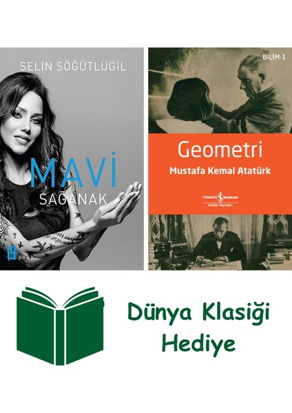 Mavi Sağanak + Geometri + Dünya Klasiği Hediye