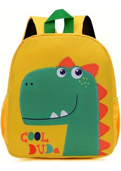 Çocuklar Için Küçük Boy Sırt Çantası Dinozor Figürlü ( 24CM * 21 cm ) (3-6 Yaş)