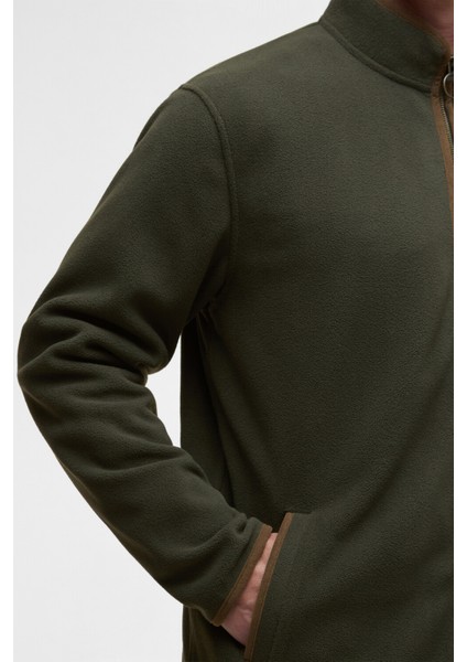 Harwood Zip Thru Polar OL51 Olive