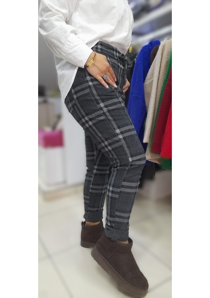 Italyan Ekoseli Bayan Pantolon fiyatları