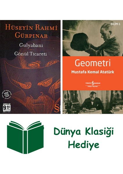 Gulyabani Gönül Ticareti (Cep Boy) + Geometri + Dünya Klasiği Hediye