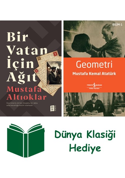 Bir Vatan Için Ağıt + Geometri + Dünya Klasiği Hediye