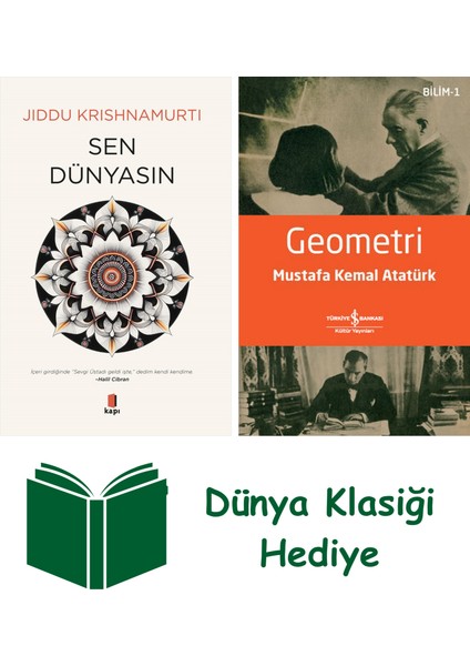 Sen Dünyasın + Geometri + Dünya Klasiği Hediye