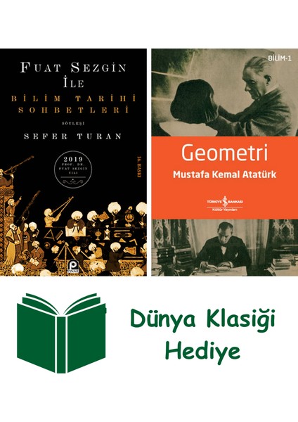 Bilim Tarihi Sohbetleri + Geometri + Dünya Klasiği Hediye