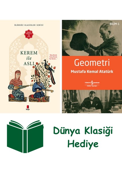 Kerem ile Aslı + Geometri + Dünya Klasiği Hediye
