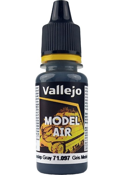71097 18 ml. Medium Gunship Gray, Model Air Serisi Model Boyası fiyatları