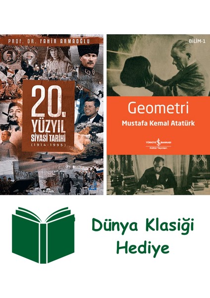20. Yüzyıl Siyasal Tarihi (Ciltli) + Geometri + Dünya Klasiği Hediye