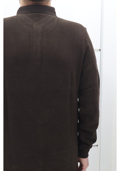 Fistan Store Erkek Desenli Spor Kesim Normal Kalıp Polo Yaka Selanik Kumaşlı Kışlık Kazak fırsatları