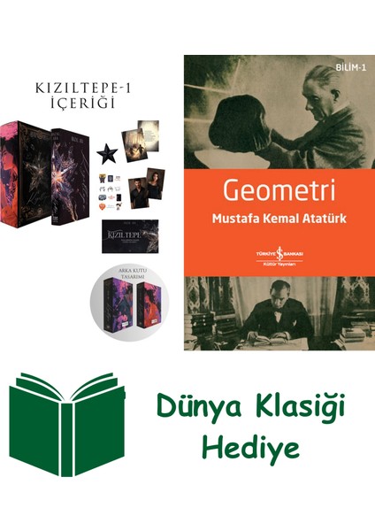 Kızıltepe - 1 (Ciltli - Kutulu Set) + Geometri + Dünya Klasiği Hediye