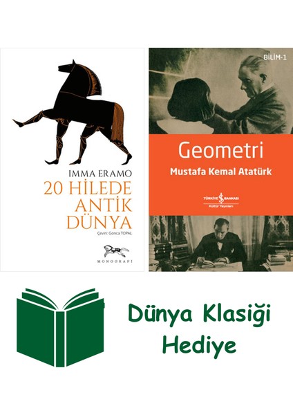 20 Hilede Antik Dünya + Geometri + Dünya Klasiği Hediye