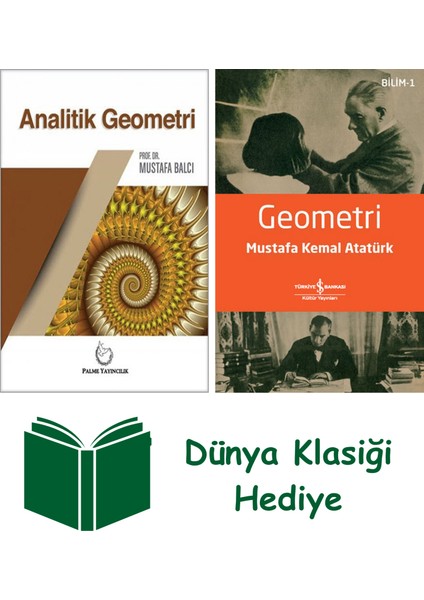 Analitik Geometri + Geometri + Dünya Klasiği Hediye