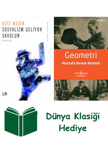 Sosyalizm Geliyor Savulun + Geometri + Dünya Klasiği Hediye