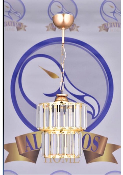 2 Katlı Kristal Avize