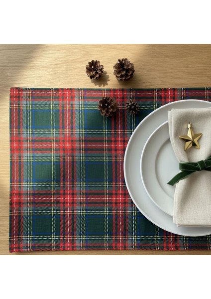 4 Adet Amerikan Servis,yılbaşı Temalı Amerikan Servis,yıkanablir Supla 32X42 cm fiyatları