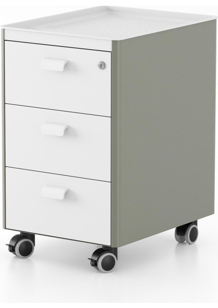 Pal Keson, Üç Çekmeceli, Beyaz & Yeşil fırsatları