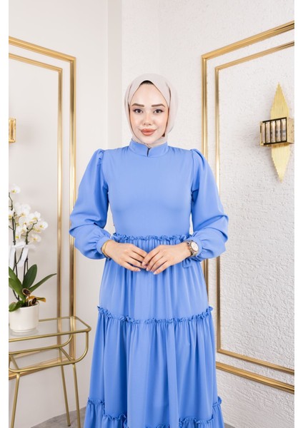 Kat Kat Bible Elbise-Indigo