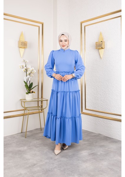 Kat Kat Bible Elbise-Indigo indirimleri