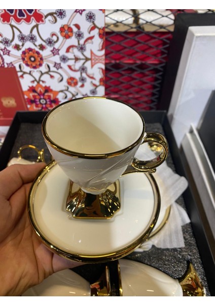 Bethany Gold Detaylı 6 Kişilik Kahve Fincan Takımı modelleri
