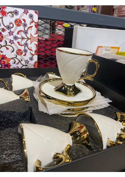 Bethany Gold Detaylı 6 Kişilik Kahve Fincan Takımı fırsatları