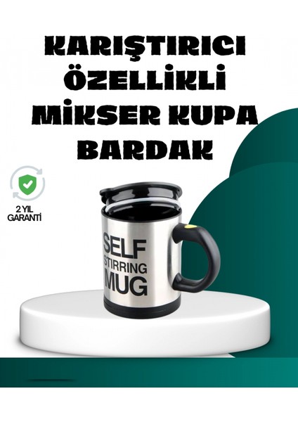 Otomatik Karıştırmalı Termos Kupa | USB Şarjlı ve Ergonomik Tasarım