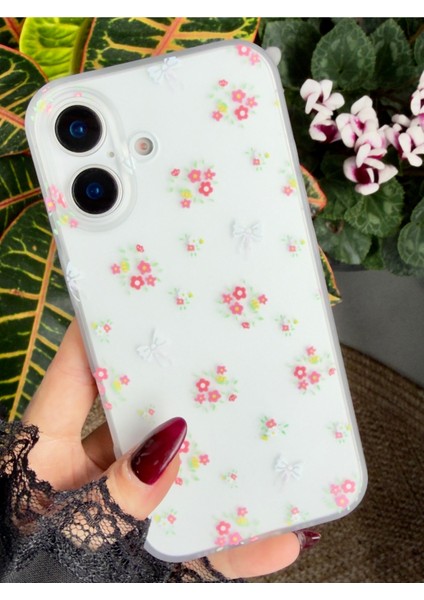 Iphone 16 Uyumlu Baskılı Parmak Izi Bırakmaz Mat Şeffaf Kılıf