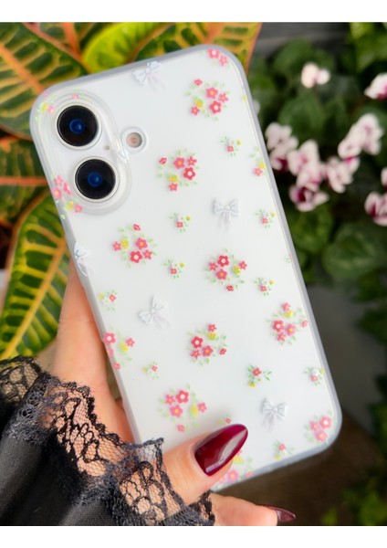 Iphone 16 Uyumlu Baskılı Parmak Izi Bırakmaz Mat Şeffaf Kılıf