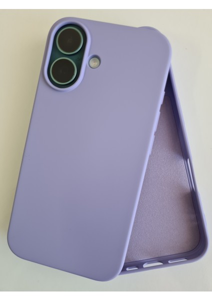 İphone 16 İle Uyumlu LOGOSUZ İçi Kadife Esnek Silikon Lansman Kılıf