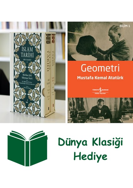 Islam Tarihi 2 Cilt (Ciltli) + Geometri + Dünya Klasiği Hediye