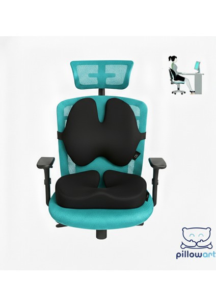 Oto Araç Ofis Koltuk Sandalye Bel Destek Minderi ve Visco Oturma Minderi indirimleri