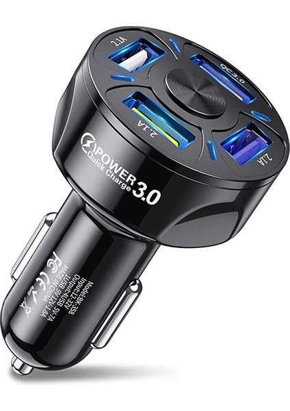 Uslion Qc3.0 4- Port Çıkışlı Çoklu USB Araç Şarjı Şarj ALETI-(5775) - ?88?98E7-7G6988 fiyatları