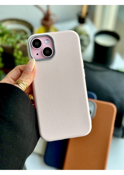 Iphone 13 - 14 - 15 Uyumlu Estetik Dokulu Deri Görünümlü Esnek Silikon Kılıf fiyatları