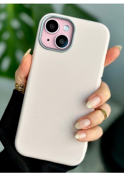 Iphone 13 - 14 - 15 Uyumlu Estetik Dokulu Deri Görünümlü Esnek Silikon Kılıf modelleri