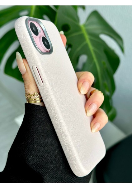 Iphone 13 - 14 - 15 Uyumlu Estetik Dokulu Deri Görünümlü Esnek Silikon Kılıf indirimleri