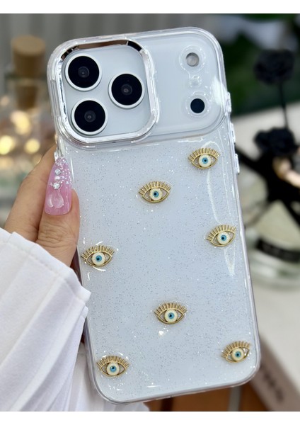 Iphone 17 Promax Uyumlu Mini Nazar Oyuncak Tasarımlı Silikon Kılıf