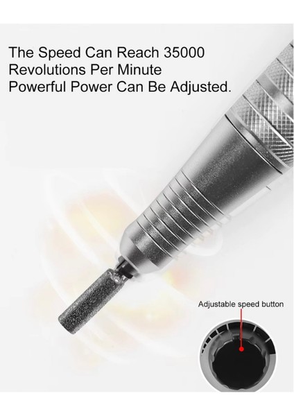 Profesyonel Nail Drill Elektrikli Freze Protez Tırnak Törpü Manikür Pedikür Protez Tırnak Makinesi fırsatları